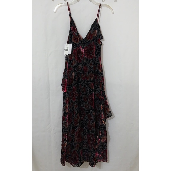 Jill Jill Stuart Velvet Devore Floral Midi Dress - Picture 8 of 12